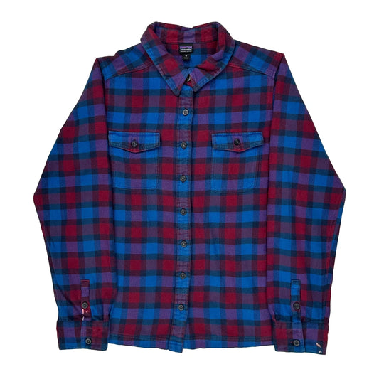 Patagonia Checked Flannel Shirt - Medium Multicoloured Cotton