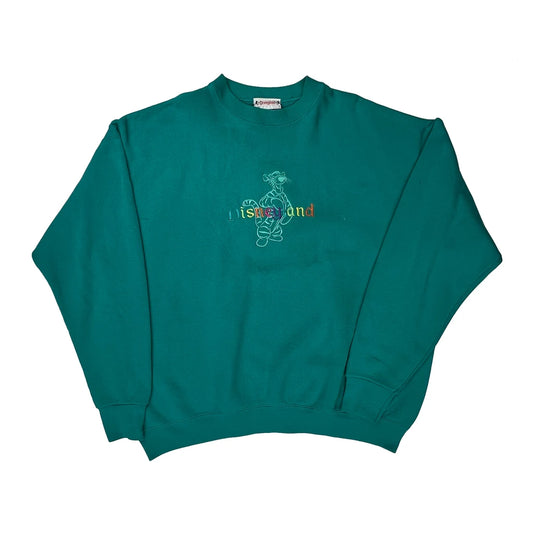 Disneyland Disney Graphic Sweatshirt - 2XL Green Cotton