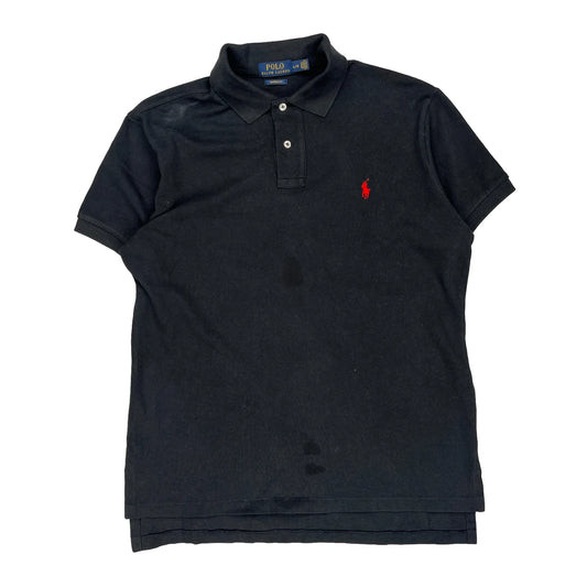 Polo By Ralph Lauren Polo Shirt - Large Black Cotton