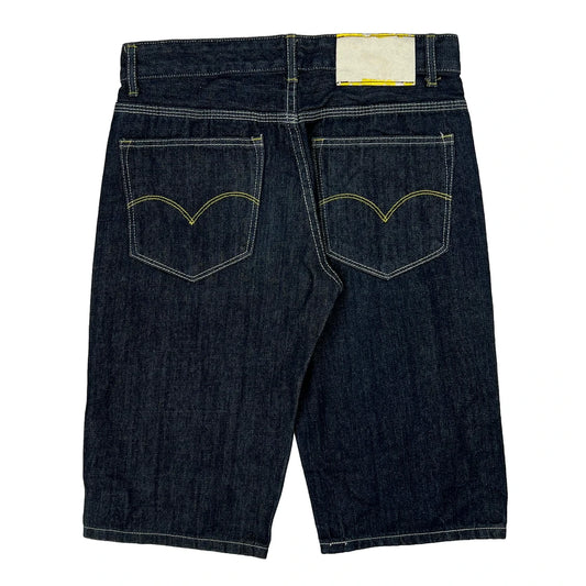 Vintage Unbranded Denim Shorts - 30W 12L Dark Wash Denim