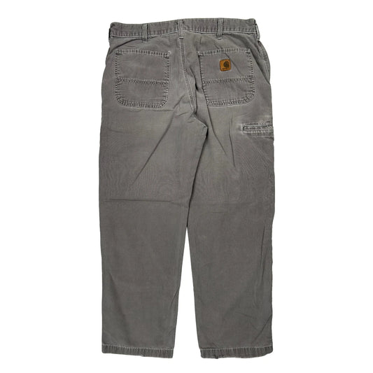 Carhartt Carpenter Trousers - 35W 31L Grey Cotton