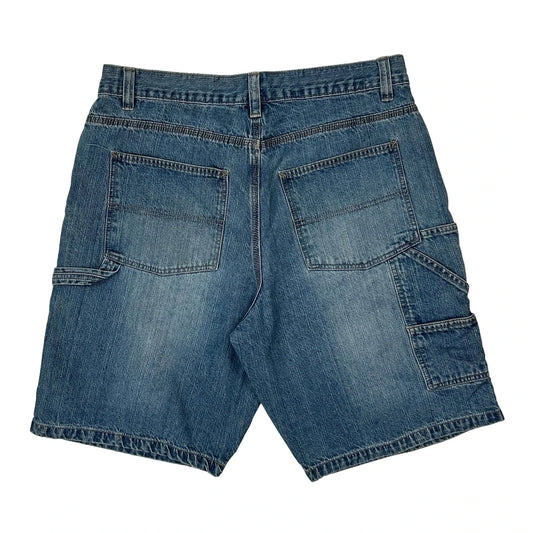 Open Trails Denim Shorts - 34W 10L Blue Cotton