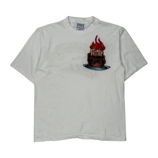 All Sport Graphic T-Shirt - Large White Cotton