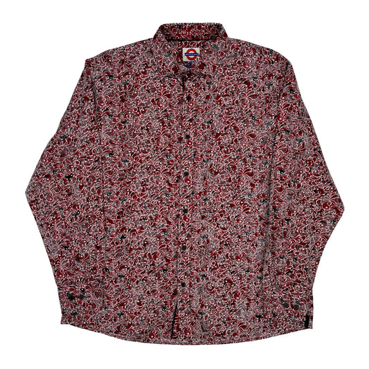 Jermyn & Bond Floral Shirt - XL Red Cotton