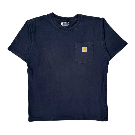 Carhartt T-Shirt - Medium Navy Cotton