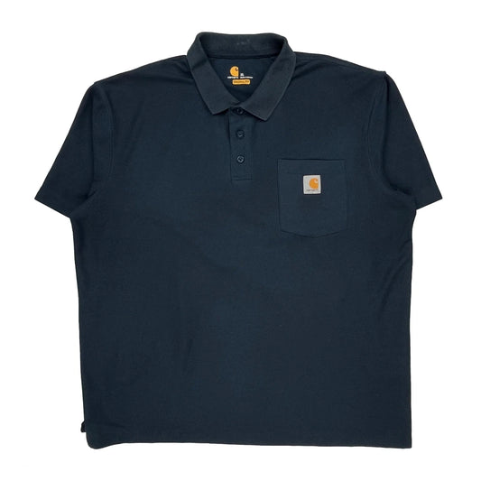 Carhartt Polo Shirt - XL Navy Cotton