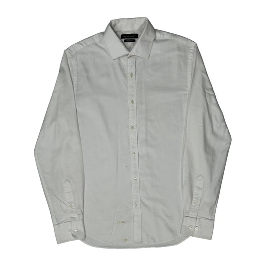 Vintage Tommy Hilfiger Slim Fit Shirt - Medium White Cotton
