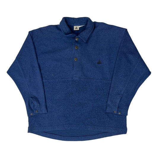 Nike Acg Polo Shirt - XL Navy Polyester