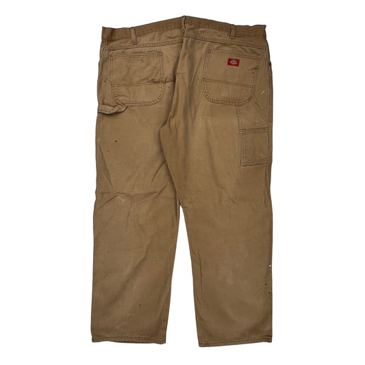 Dickies Carpenter Trousers - 34W 30L Brown Cotton