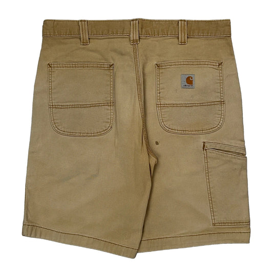 Carhartt Carpenter Shorts - 34W 9L Beige Cotton