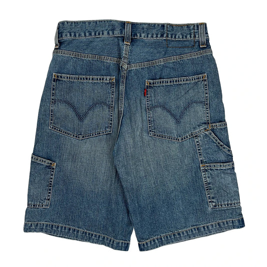 Levis Carpenter Shorts - 30W 11L Blue Cotton
