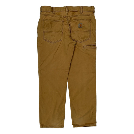 Carhartt Carpenter Trousers - 33W 30L Brown Cotton