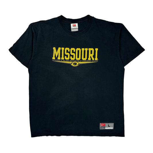 Missouri Nike College T-Shirt - Large Black Cotton