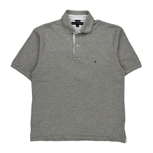 Tommy Hilfiger Polo Shirt - Medium Grey Cotton