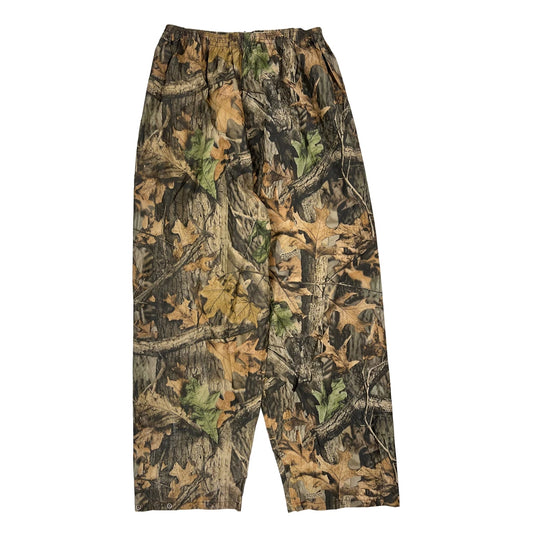 Mossy Oak Camo Cargo Trousers - XL Green Polyester