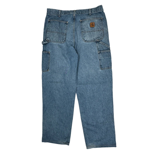 Carhartt Carpenter Jeans - 34W 34L Blue Cotton