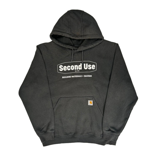 Carhartt Hoodie - Large Black Cotton Blend