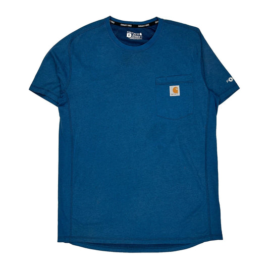 Carhartt Force Carhartt T-Shirt - Medium Blue Cotton
