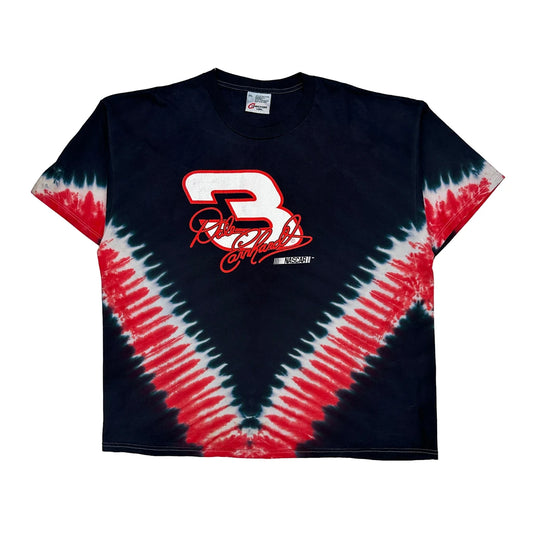 Nascar Competitors View Tie-Dye T-Shirt - 2XL Black Cotton
