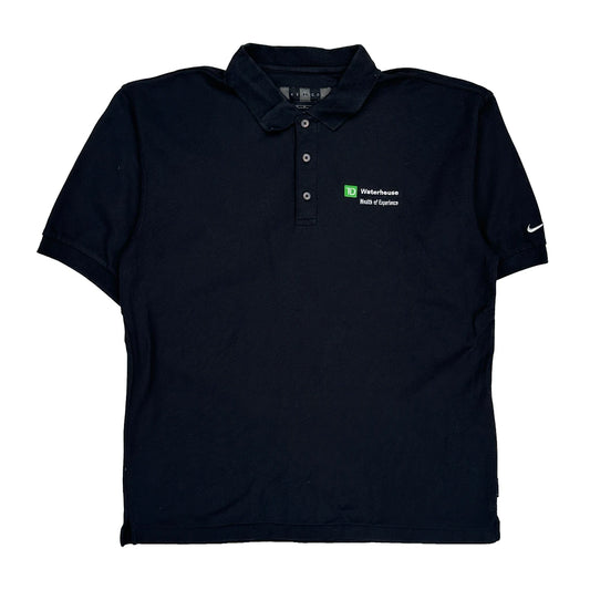 Td Waterhouse Wealth Of Experience Nike Golf Polo Shirt - Medium Black Polyester