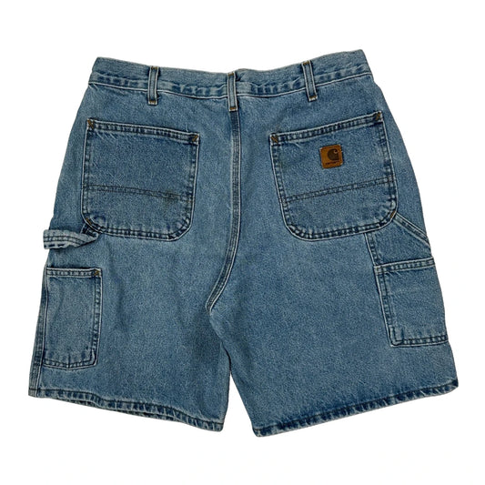 Carhartt Carpenter Shorts - 36W 8L Blue Cotton