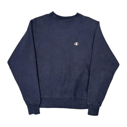 Vintage Reverse Weave Champion Sweatshirt - Medium Blue Cotton