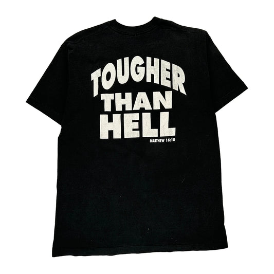 Matthew 16:18 Fruit Of The Loom Single Stitch T-Shirt - Large Black Cotton