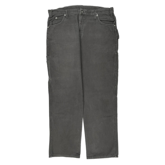 Dickies Carpenter Trousers - 37W 33L Grey Cotton
