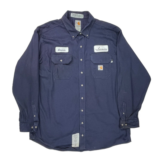 Victaulic Carhartt Shirt - 2XL Navy Cotton Blend