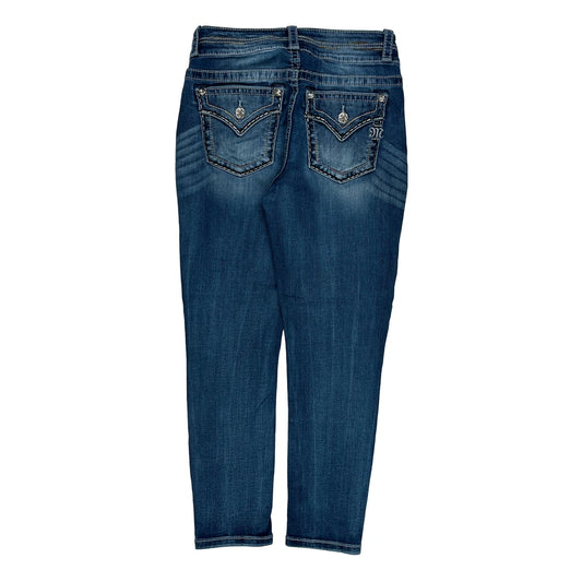 Vintage Miss Me Skinny Jeans - 28W UK 6 Blue Denim