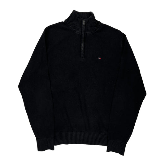 Tommy Hilfiger 1/4 Zip - XL Black Cotton