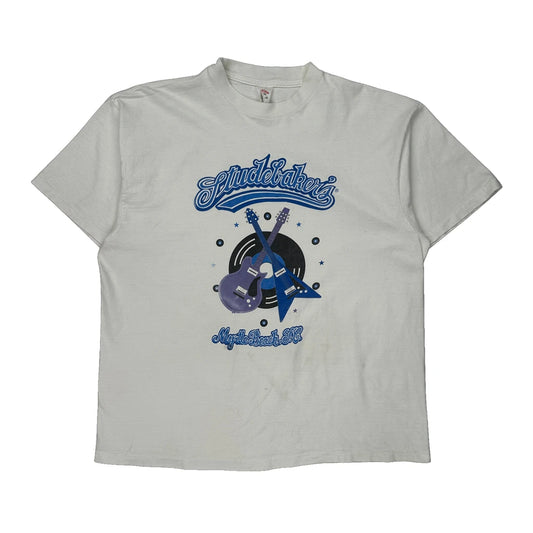 Myrtle Beach Sc Fruit Of The Loom Graphic T-Shirt - Large Blue Cotton