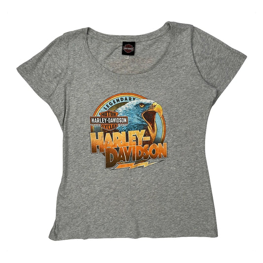Northside Harley-Davidson Harley Davidson Graphic T-Shirt - 2XL Grey Cotton