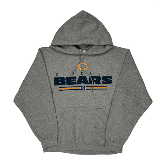 Chicago Bears N.F.L. Team Apparel Nfl Hoodie - Large Grey Cotton Blend