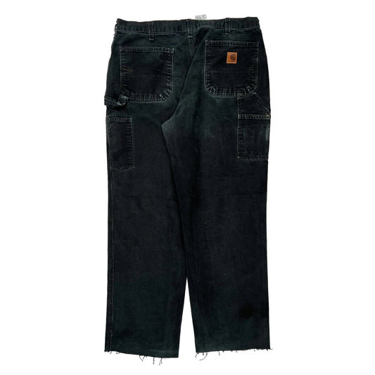 Carhartt Carpenter Trousers - 34W 34L Black Cotton
