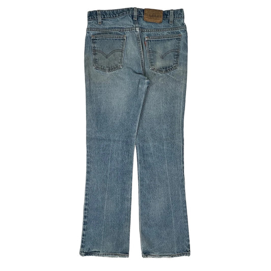 Levis Boot Cut Jeans - 34W 32L Light Wash Denim