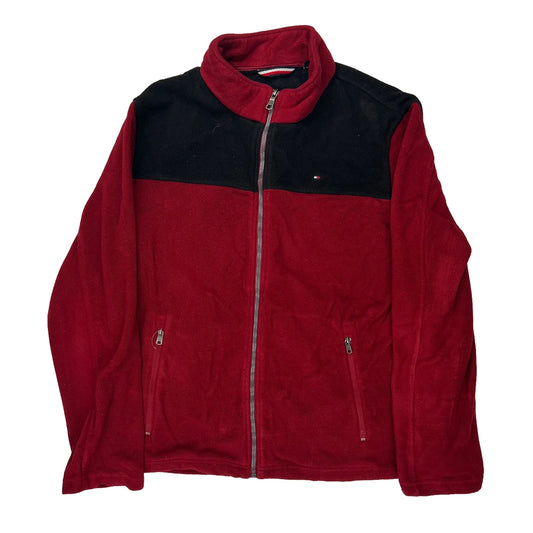 Tommy Hilfiger Fleece Jacket - Large Black Polyester