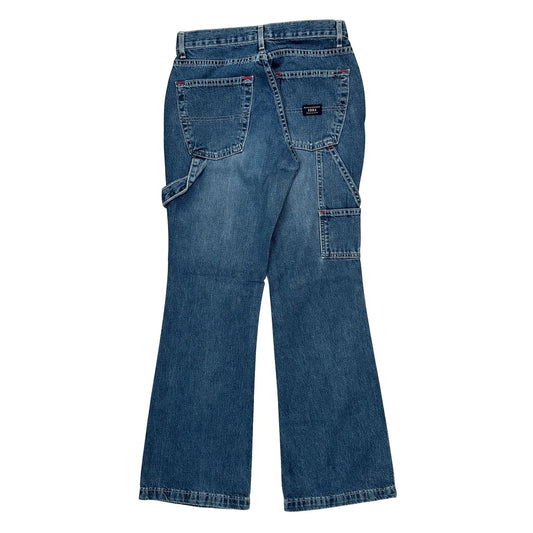 Blue Notes Wide Leg Carpenter Jeans - 27W UK 8 Blue Cotton