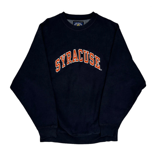 Vintage Syracuse Steve & Barry College Sweatshirt - Medium Black Cotton Blend