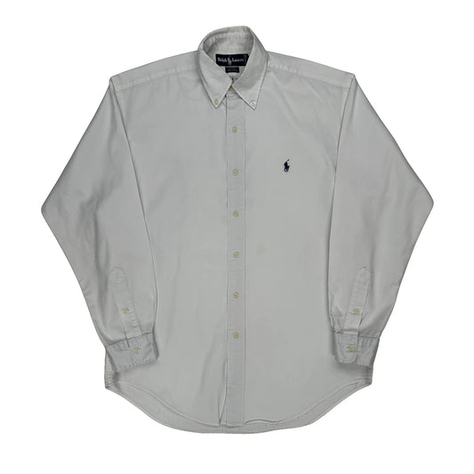 Vintage Ralph Lauren Shirt - Small White Cotton