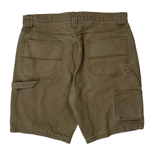 Vintage Unbranded Carpenter Shorts - 34W 10L Brown Cotton