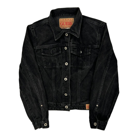 Vintage Guess Denim Jacket - Large Black Denim
