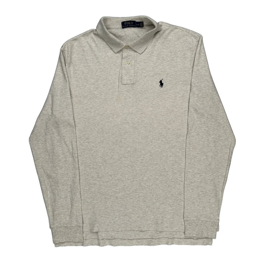 Polo By Ralph Lauren Polo Shirt - Large Grey Cotton
