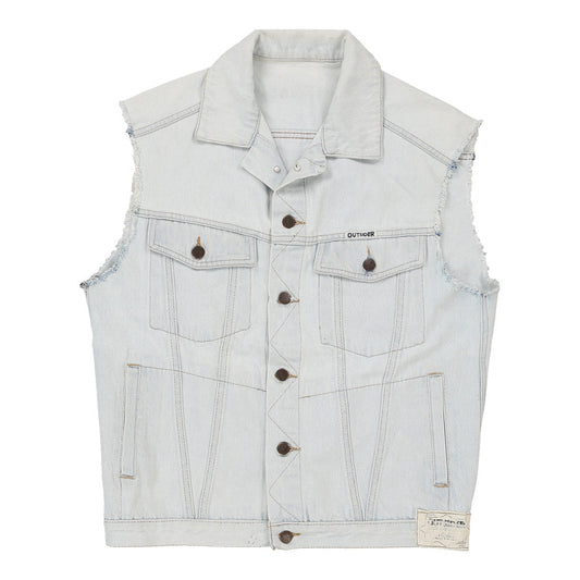 Vintage light wash Outsider Denim Gilet - mens medium
