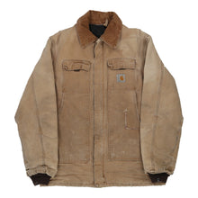  Vintage beige Lightly Worn Carhartt Jacket - mens large