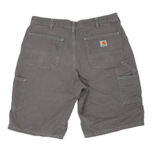  Vintage grey Paint Splattered Carhartt Carpenter Shorts - mens 34" waist