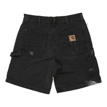  Vintage black Paint Splattered Carhartt Carpenter Shorts - mens 30" waist