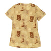 Unbranded Patterned Shirt - Medium Beige Viscose Blend patterned shirt Unbranded   