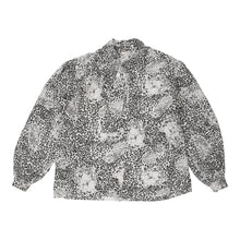  Unbranded Animal print Patterned Shirt - XL Black & White Polyester patterned shirt Unbranded   