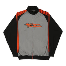  Wausau, WI Harley Davidson Track Jacket - XL Grey Polyester track jacket Harley Davidson   